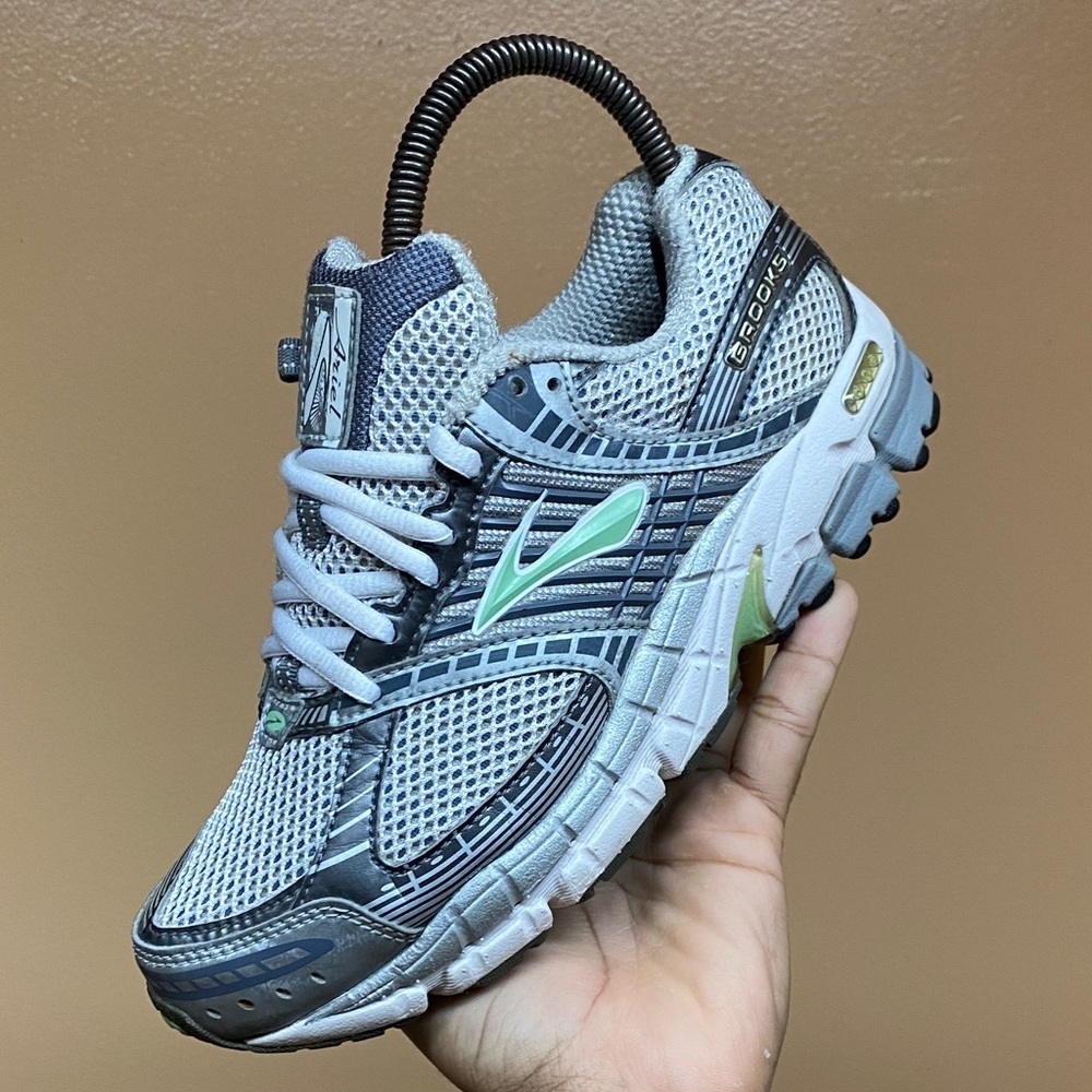 Vintage Brooks Ariel 11 Women’s Running Sneakers “Gray Mint Green White” Sz 6.5 - Picture 10 of 17